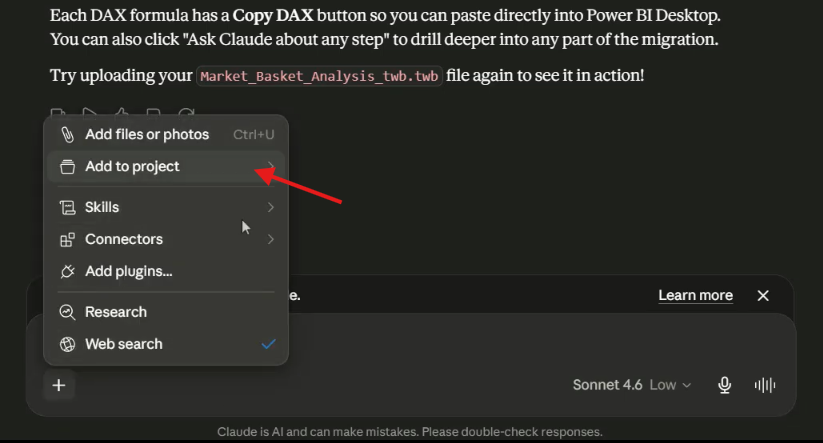 Migrate Tableau to Power BI using Claude AI