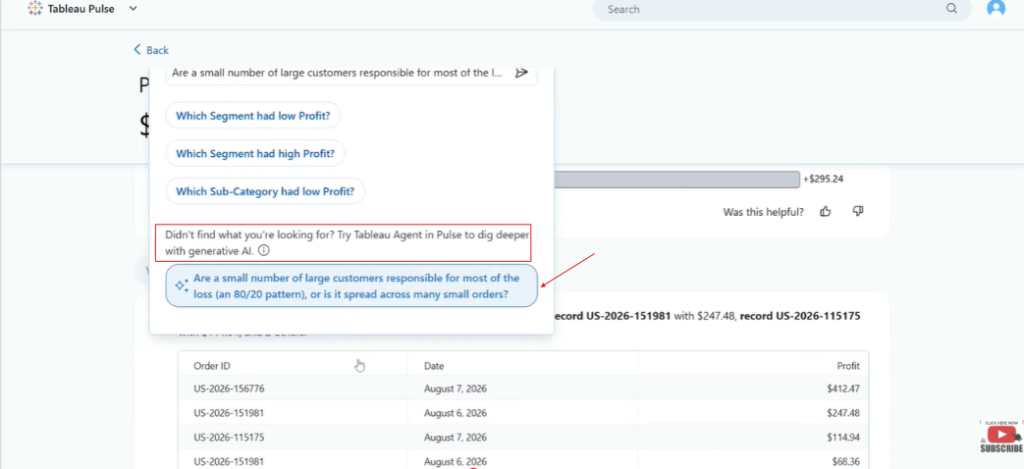 Failed Standard Query vs. Agent Suggestion
